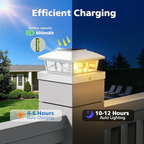 Solar Post Cap Lights (6 Count)