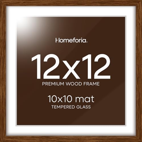 12x12 Brown Oak Picture Frame