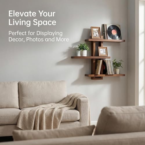 Variable Floating Shelves Wood Set of 3