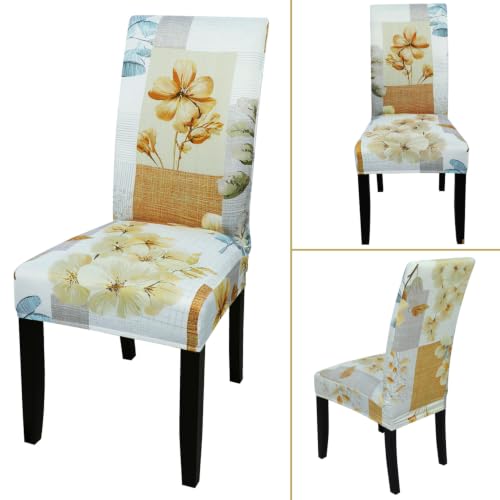 Pattern Chair Covers for Dining Room Set of 2