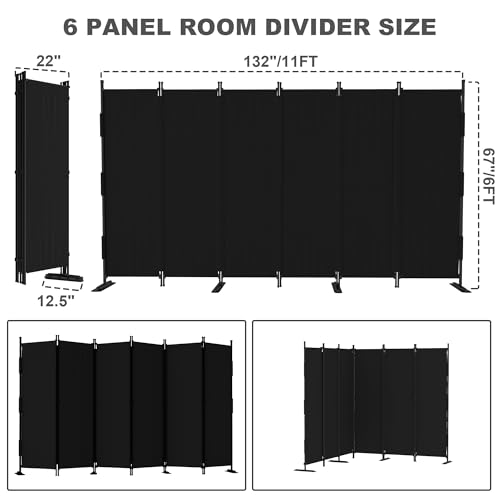 6 Panel Room Divider