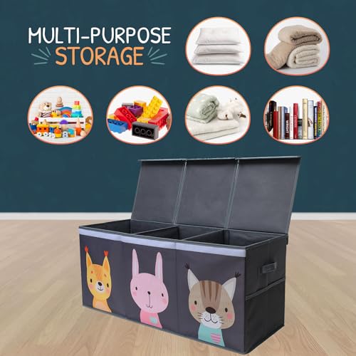 Extra Large Toy Storage Organizer with Lid