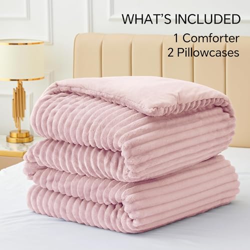 Fleece Full Comforter Set