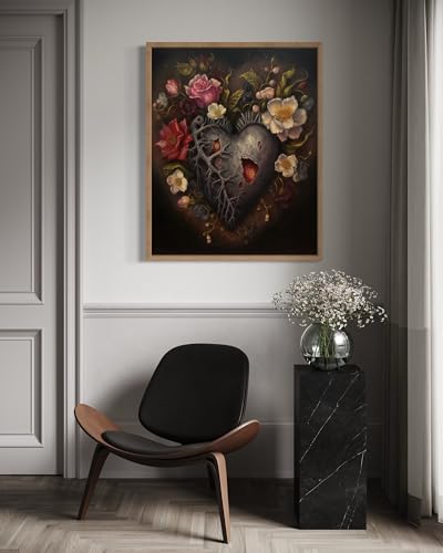 Gothic Heart Poster Art Print