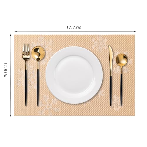 Placemats Set of 4 Washable Indoor (4 Count)