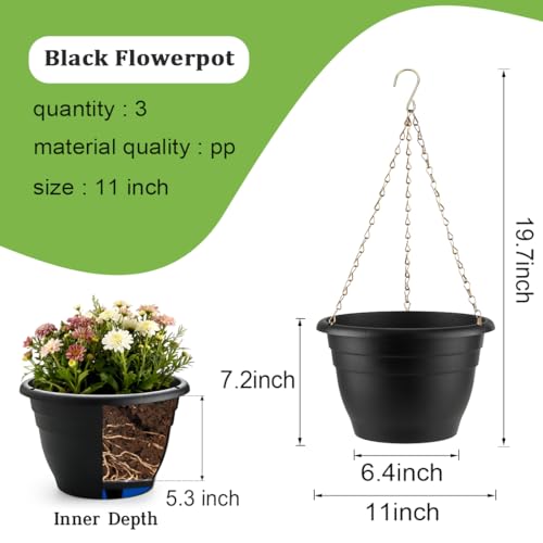 Hanging Planters 11 Inch (4 Count)