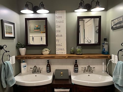 60 Inch Wooden Floating Shelves for Wall