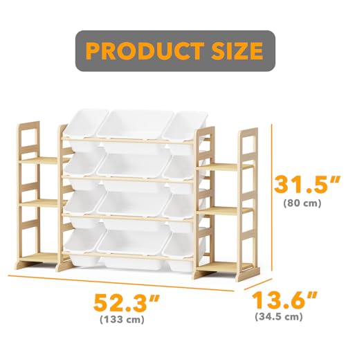 Toy Storage Organizer with 6 Shelves and 12 Bins (6 Count)