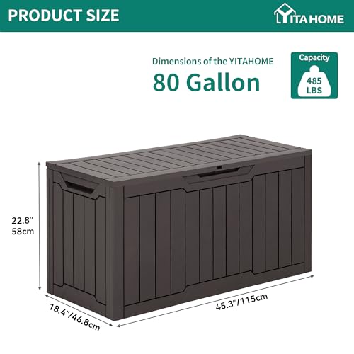 80 Gallon Resin Deck Box