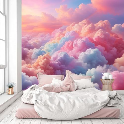 Colorful Cloud Nursery Wallpaper XT23 S 100" x 65"