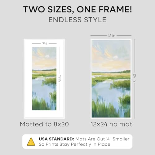 12x24 White Picture Frame (2 Count)