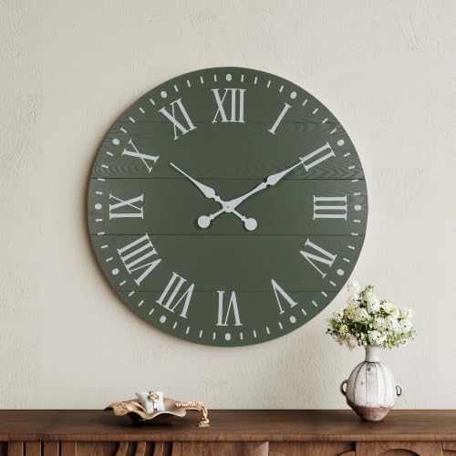 Large Wall Clock with Roman Numeral