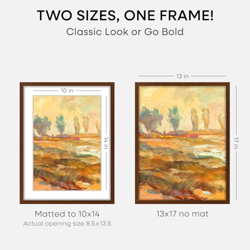 13x17 Brown Oak Picture Frame (3 Count)