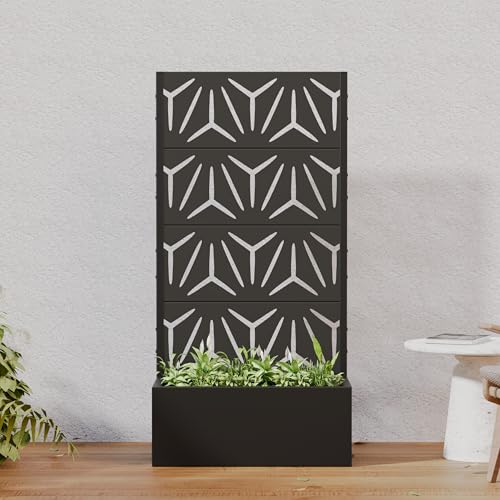 Metal Raised Garden Bed with Trellis