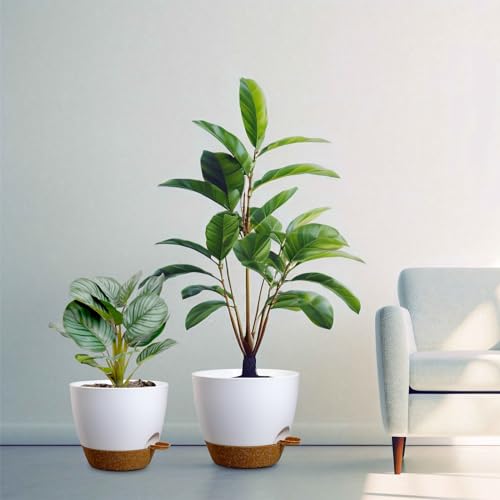 10/9/8 inch Self Watering Pots for Indoor Outdoor Plants, Set of 3 (3 Count)