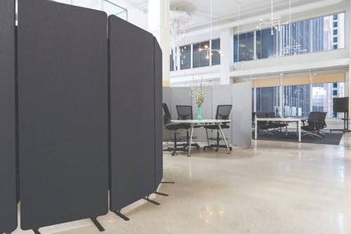 Stand Up Desk Store ReFocus Freestanding Noise Reducing Acoustic Room Wall Divider Office Partition
