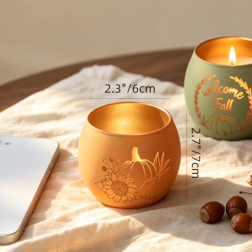 Candle Holders for Fall Table Decor Centerpiece Decorations 12 PCS (12 Count)