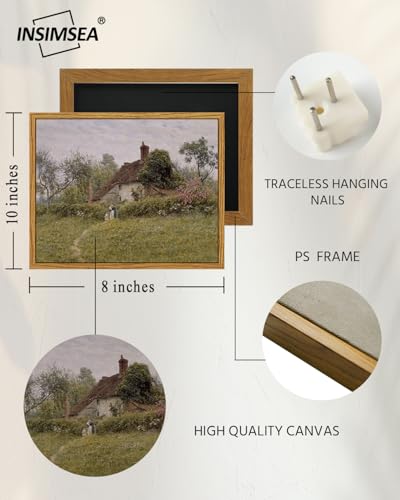 Framed Canvas Wall Art Vintage Decor