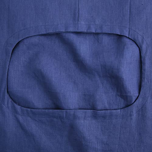 100% Linen Door Hanging Laundry Hamper Bag
