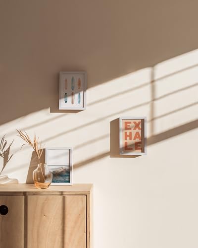 4x6 White Aluminum Frame Set of 3