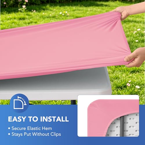 Fitted Tablecloth for 6 Foot Rectangle Tables (6 Count)