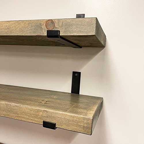 Rustic Shelves with J (2 Count)