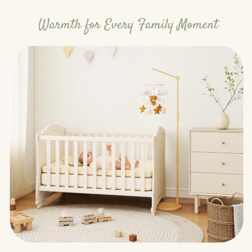 Wooden Floor Standing Crib Mobile Arm Pro 61 Inches for Baby Nursery