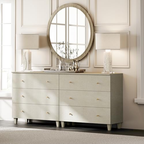 Dresser with 6 Drawers for Bedroom