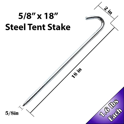 Steel Tent Hook Stakes (10 Count)