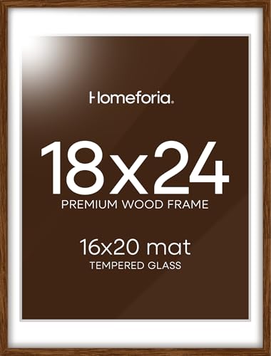 18x24 Brown Oak Poster Frame