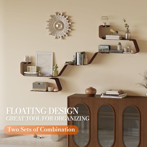 Floating Wall Shelves Set of 3 (3 Count)