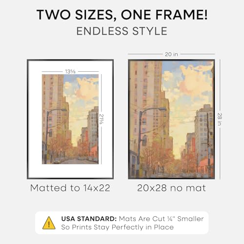 20x28 Black Picture Frame