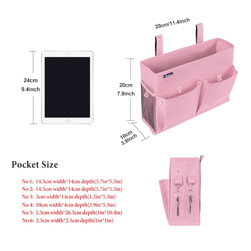 Caddy Hanging Organizer Bedside Storage Bag for Bunk and Hospital Beds