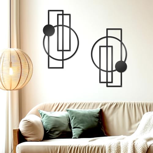 2 Pcs Metal Abstract Wall Art (2 Count)