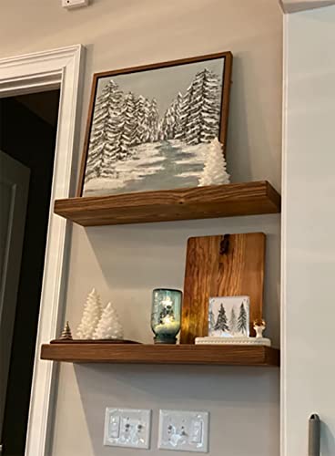 18 Inch Wooden Floating Shelves for Wall