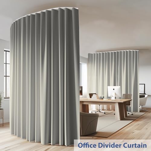 Room Divider Ceiling Mounted Curtains Track Sets Extra Wide Blackout Curtain Flexible Tracks for Bedroom Privacy Partition Separator