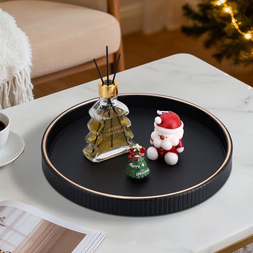 Round Decorative Tray for Coffee Table