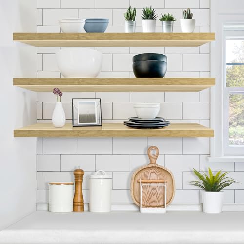Floating Shelves for Wall Storage (3 Count)