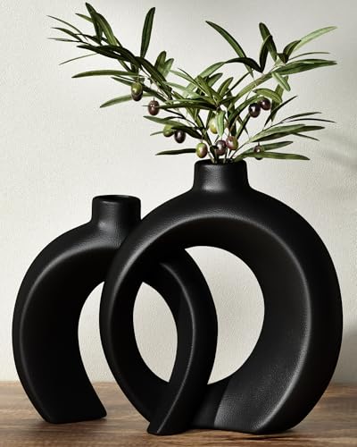 Round Donut Vase Set of 2 (2 Count)