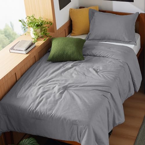 Grey Twin Comforter Set