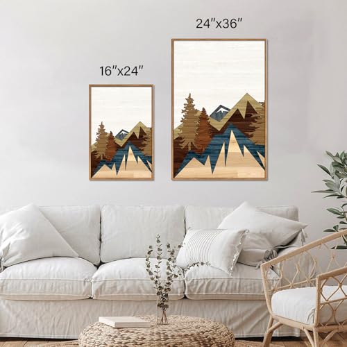 Vintage Mountain Framed Canvas Wall Art (3 Count)