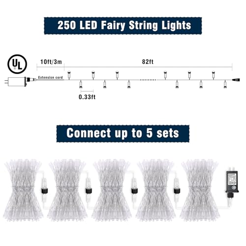 82FT 250 LED String Lights Indoor