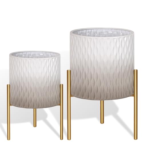 Plants Pots with Stand (2 Count)