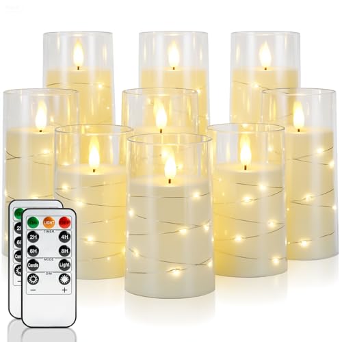 Flickering Flameless Candles (9 Count)