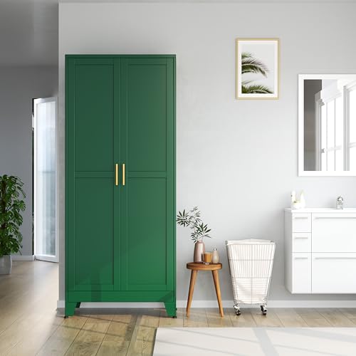 Kitchen Pantry Storage Cabinet with Doors and Adjustable Shelves