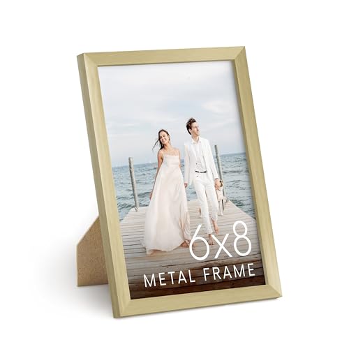6x8 Gold Metal Picture Frame