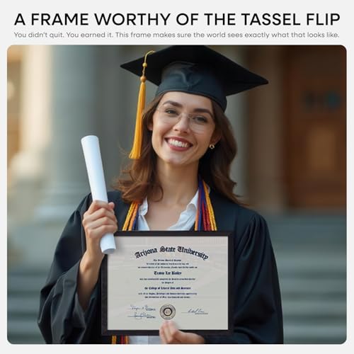 8.5x11 White Oak Diploma Frame