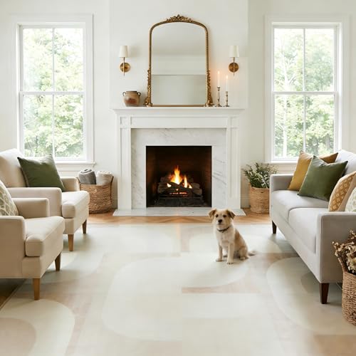 8X10 Area Rugs Modern Abstract Non Slip Washable Large Carpet for Living Room Bedroom (80 Sq Ft)