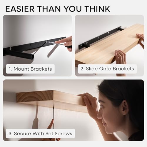 24 Inch Floating Shelves (4 Count)