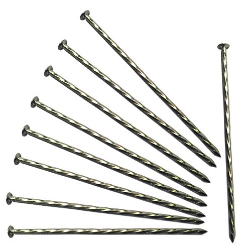 9 Pack 8 Inch Galvanized Tent Spikes